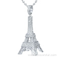 wholesale bling cz diamond custom Tower pendant